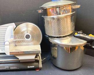 Guide Gear Meat Slicer, Strainer, and Pressure Cooker