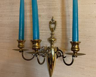 Brass wall sconce- 2 available 