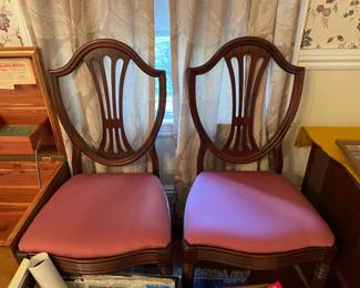 Antique chairs & table 