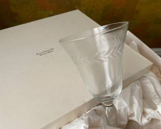 Etched wine glasses Daniel Low - Salem , MA