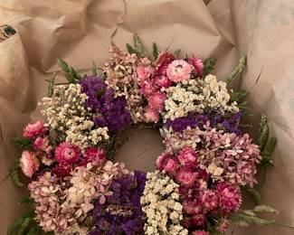Tendercrop Farm dried flower wreath 