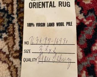 Tabriz wool rug 3’2” x 2’ 