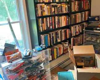 Books on music and history.