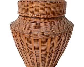 Vintage Wicker Container