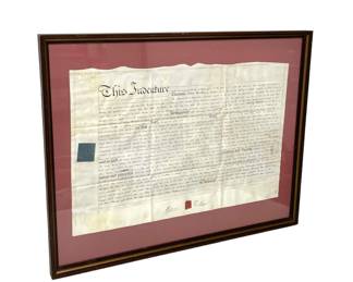 Antique Indentured Servant Contract

