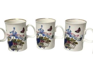 Set of Five Gucci Fine Bone China Mugs
