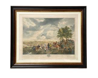 Signed Colored Engraving
