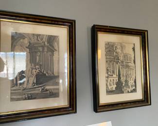 Pair of classic lithographs