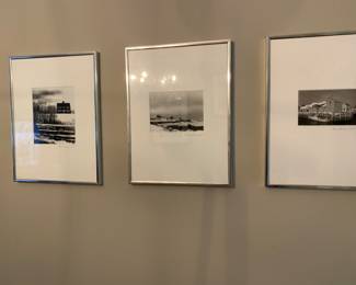 trio of framed photos