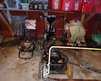 Lawn mower, power washer, tiller etc