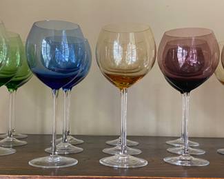 Colorful Glassware for Thanksgiving