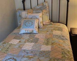 Pair of Twin Iron Beds