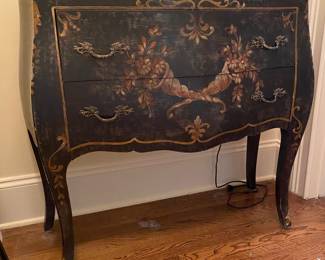 Painted Chest with 2 Drawers