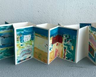 Detail
Julie Richman
The Innocent Charm of Night handmade artist book
watercolor on paper, 
signed 1987
$800