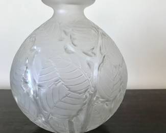 Rene Lalique 
Milan vase  1929
crystal 
11” x 10”
$4000
