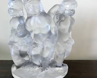 Lalique 
Luxembourg bookend 
crystal
8” x 7” x 3”
$400