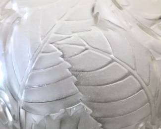 Detail
Rene Lalique 
Milan vase  1929
crystal
11” x 10”
$4000