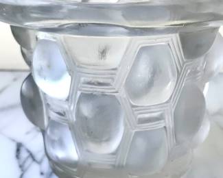 Detail
Rene Lalique 
Beautrellis vase 1927
crystal
5.75”  x 7.25”
$1600