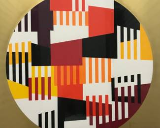 Yaavov Agam
serigraph
circle on gold square
$500
