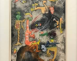 Roberto Matta
 untitled from Carne Amont portfolio aquatint etching 26/150
1979
26” x 20”
$800