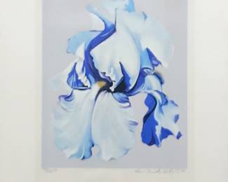 Lowell Nesbitt
blue iris on blue
serigraph, 193/250
1980
$900 set of 3