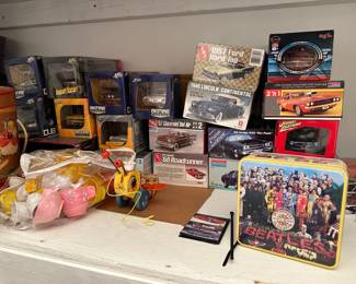 NIOB cars, Beatles lunchbox, more