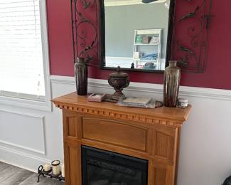 Electric fireplace, decor