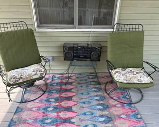 Homecrest swivel outdoor chairs