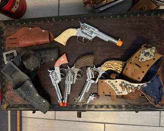 Vintage Toy Cap Guns and Holsters