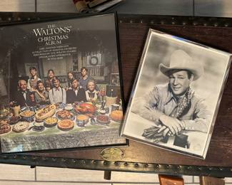 The Waltons TV Show Christmas LP and Roy Rogers Photo