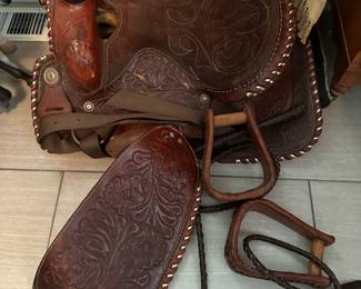 Vintage Leather Saddle