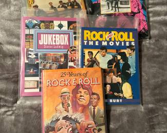Vinatge Rock and Roll Books: Beatles, Rolling Stones, Beach Boys, plus