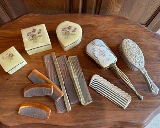 Antique Hair Care Brushes and Combs