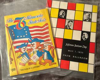 Minnesota State Fair Program and Jefferson Jackson Day Program
