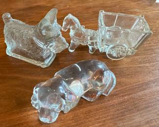 Antique Glass Candy Dishes