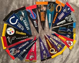 Miniature football pennants