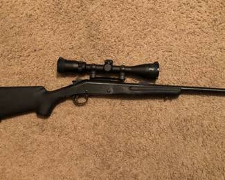 Harrington and Richardson Winchester 243 with Bushnell Banner Scope                                                         PLEASE BRING YOUR OWN GUN CASE FOR TRANSPORTING 