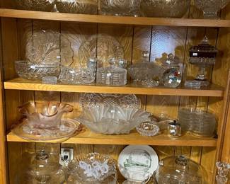 Lots of beautiful glassware