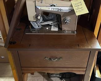 Emdeko sewing machine w/ cabinet