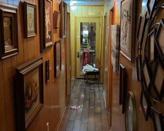 all kinds of art on the walls