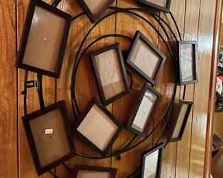 Large family photo wall