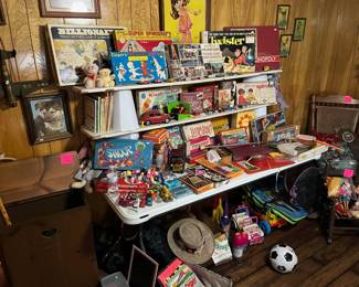 Great vintage toy and games selection!