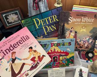 Excellent vintage Disney record albums - SUPER!