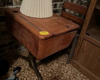 Excellent antique school desk
