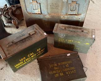 Several great military ammo boxes