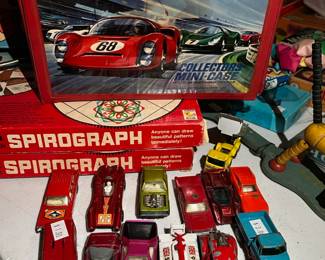 Lots of vintage Matchbox Superfast cars (more besides these!) and a collector case!