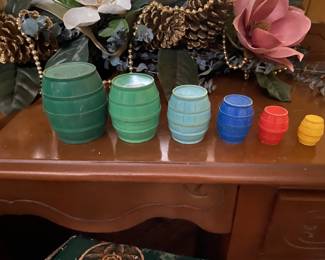 Vintage Billie and his Barrels toy nesting barrels