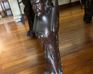 vintage Lions foot table