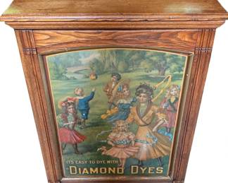 003 Antique Diamond Dyes Cabinet