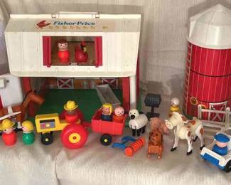 1970s Fisher Price Toy Farm Set